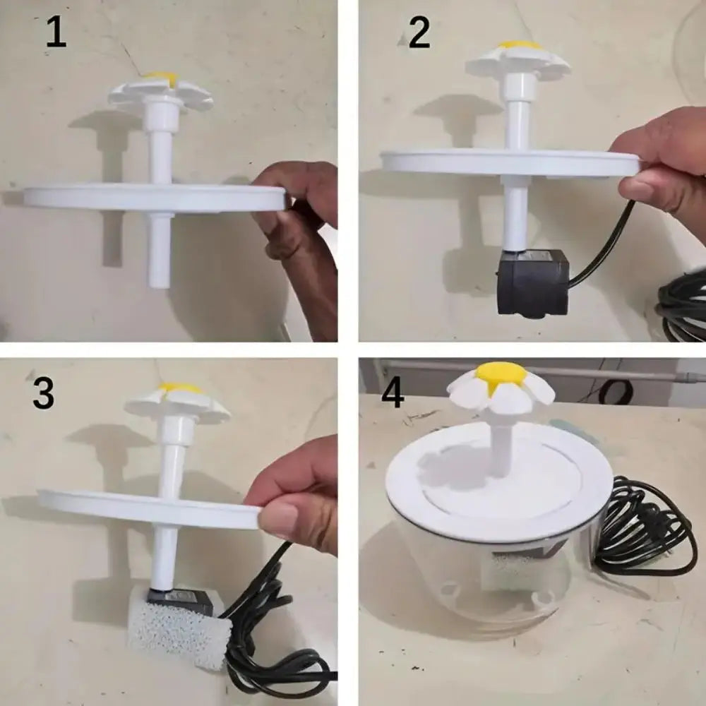 Fontanella per Animali Automatica 1,2L – Silenziosa con Filtro USB