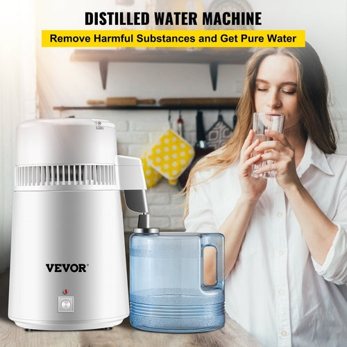 Distillatore d’Acqua Domestico 4L – Acciaio Inox 750W | VEVOR