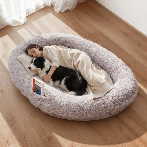 Human Dog Bed, 67.32 x 39.37 x 9.4 inch Orthopedic Memory Foam Human