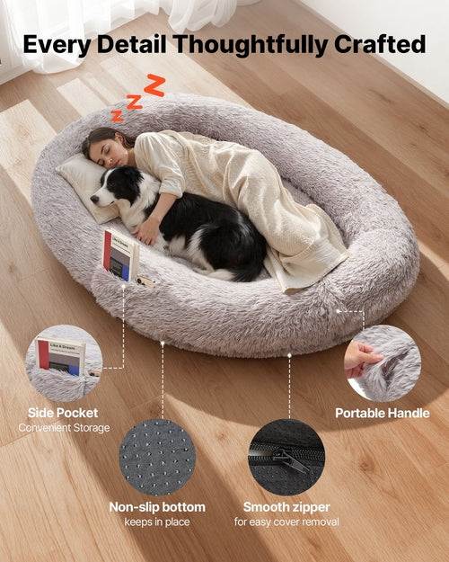 Human Dog Bed, 67.32 x 39.37 x 9.4 inch Orthopedic Memory Foam Human