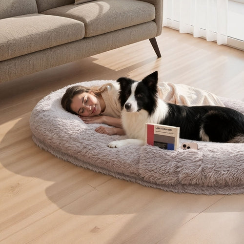 Human Dog Bed, 67.32 x 39.37 x 9.4 inch Orthopedic Memory Foam Human